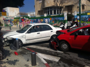  بالصور: إصابة سيدتين بحادث طرق بين مركبتين وسط مدينة يافا